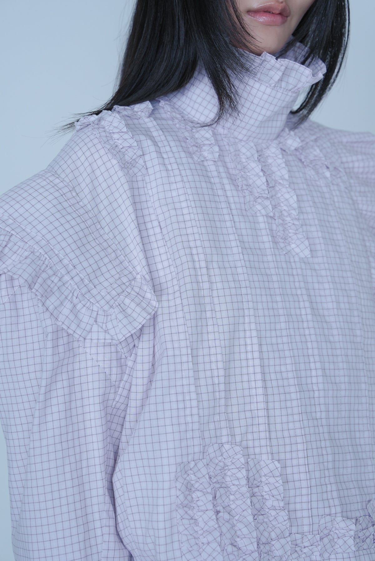 【SS27受注】Pleats Flare Coat / Pink / MSS27C01