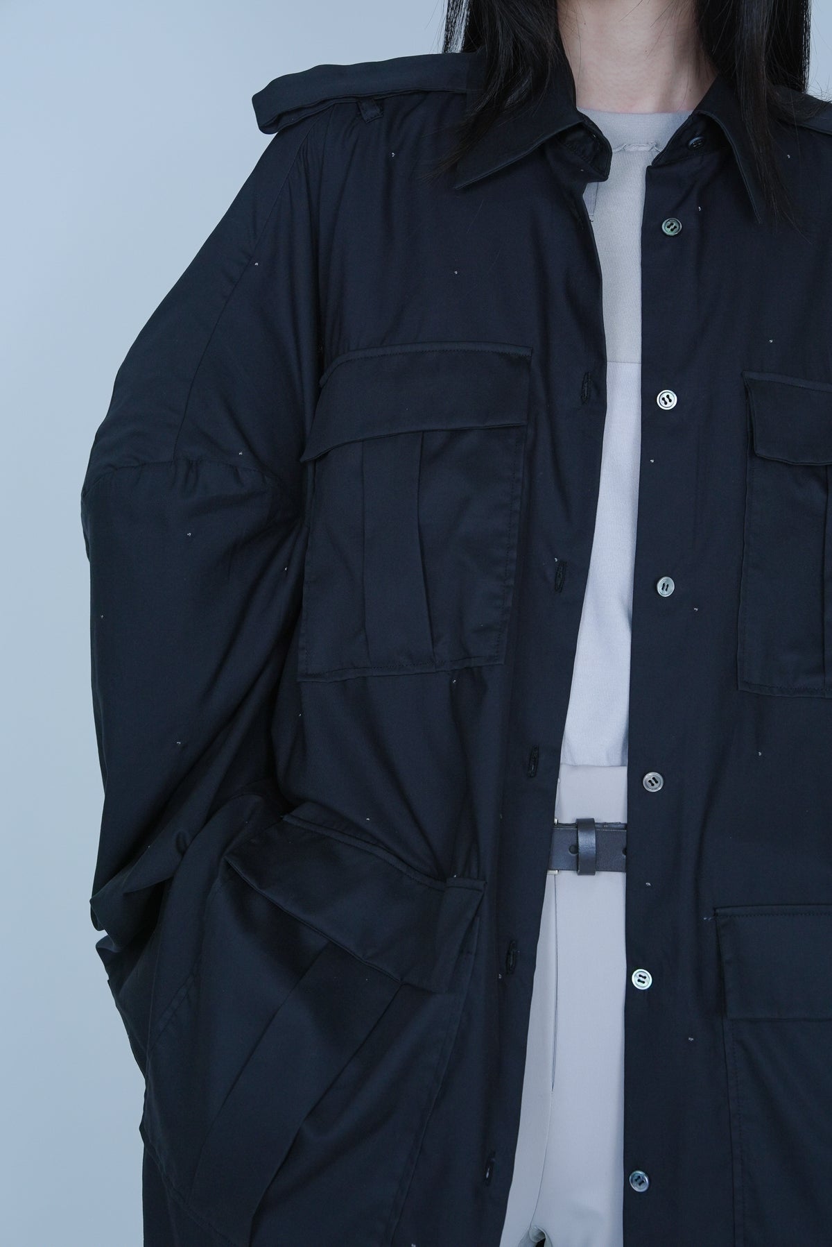 [SS27 Order] Box Shirt / Black / MSS27B061