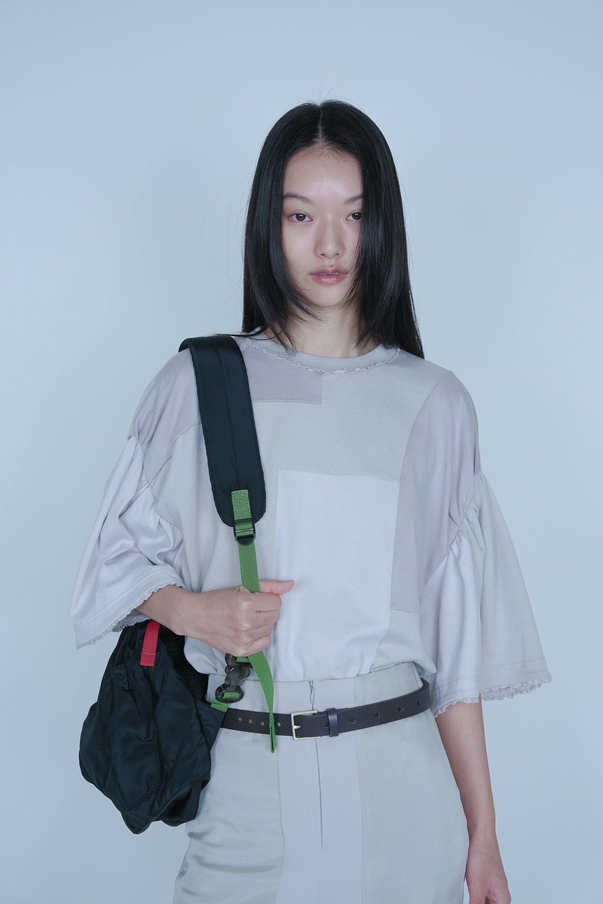 【SS27受注】Puzzle Panel T-Shirt / Gray / MSS27T01