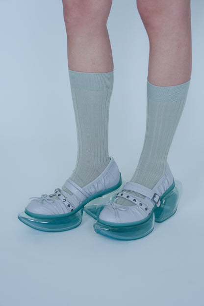 【SS27 Order】Marfa Gathered Mary Jane / Gray / MSS27SH12