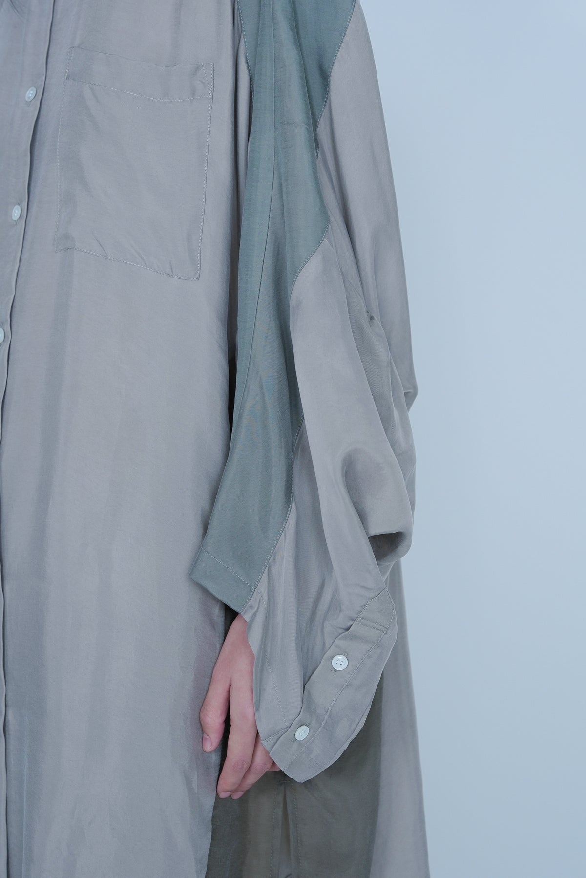 【SS27受注】Reversed Short Sleeve Shirt / Khaki / MSS27B011