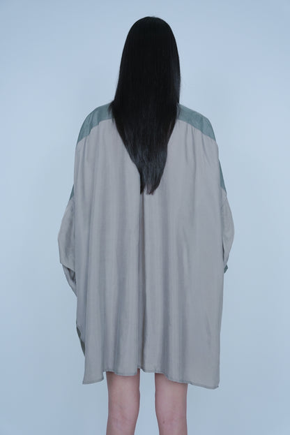 【SS27受注】Reversed Short Sleeve Shirt / Khaki / MSS27B011