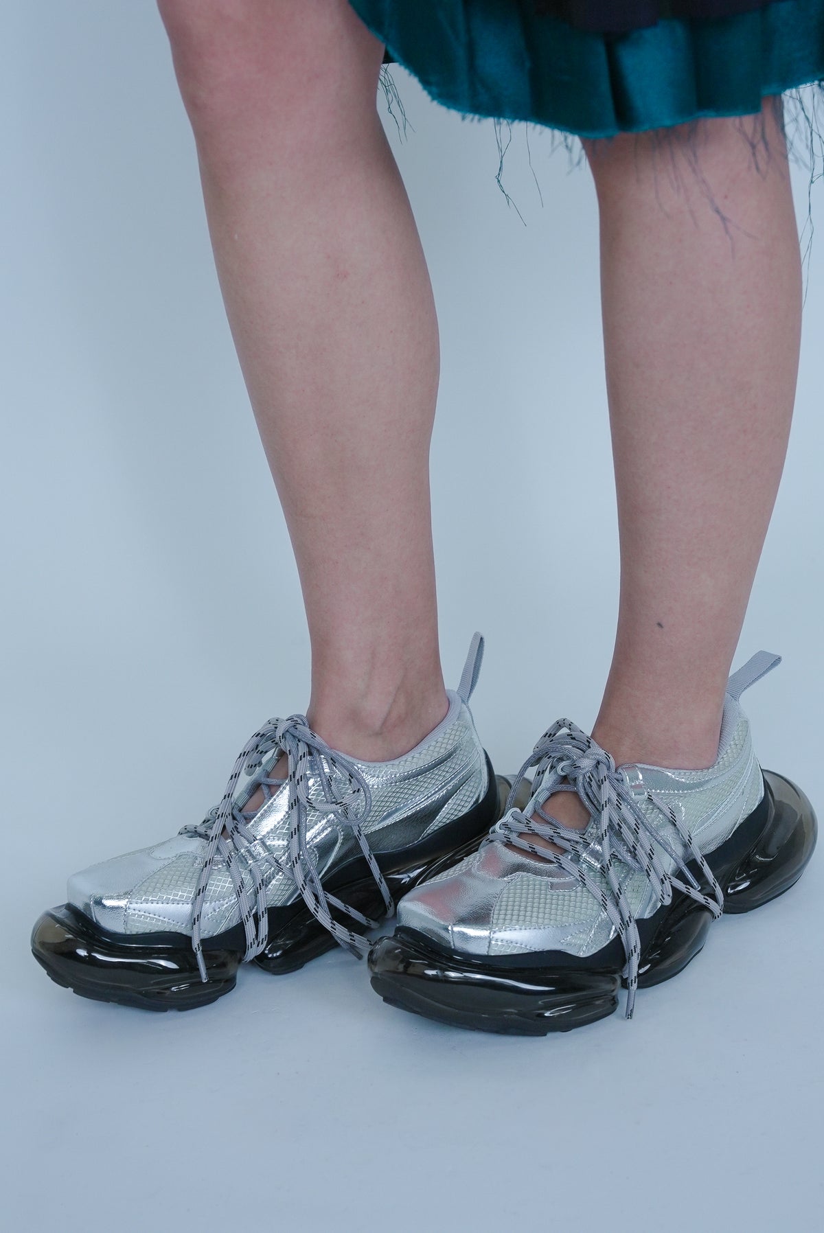 [SS27 Order] Mirage Ballet Sneaker / Silver / MSS27SH08