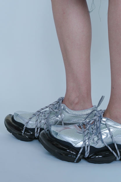[SS27 Order] Mirage Ballet Sneaker / Silver / MSS27SH08