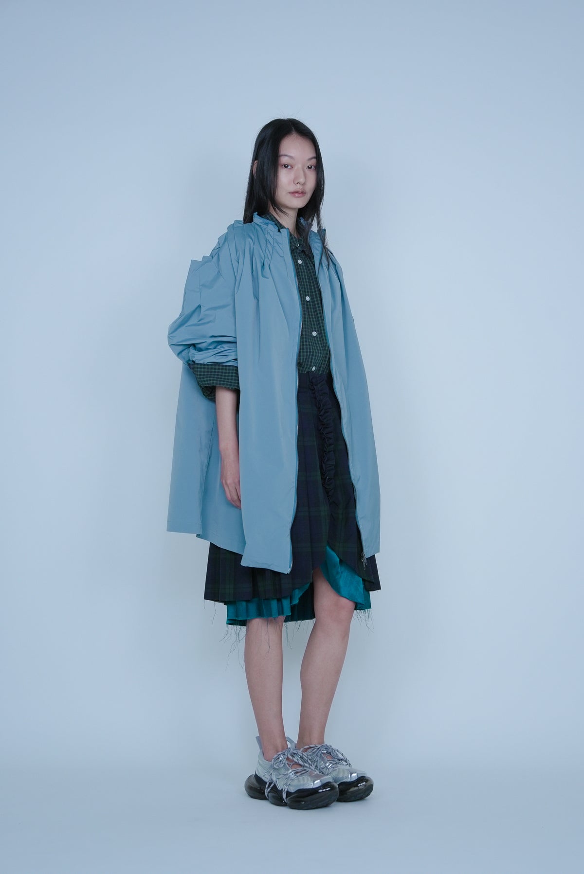 【SS27受注】Peak-Tuck Jacket / Ice Gray / MSS27JK05