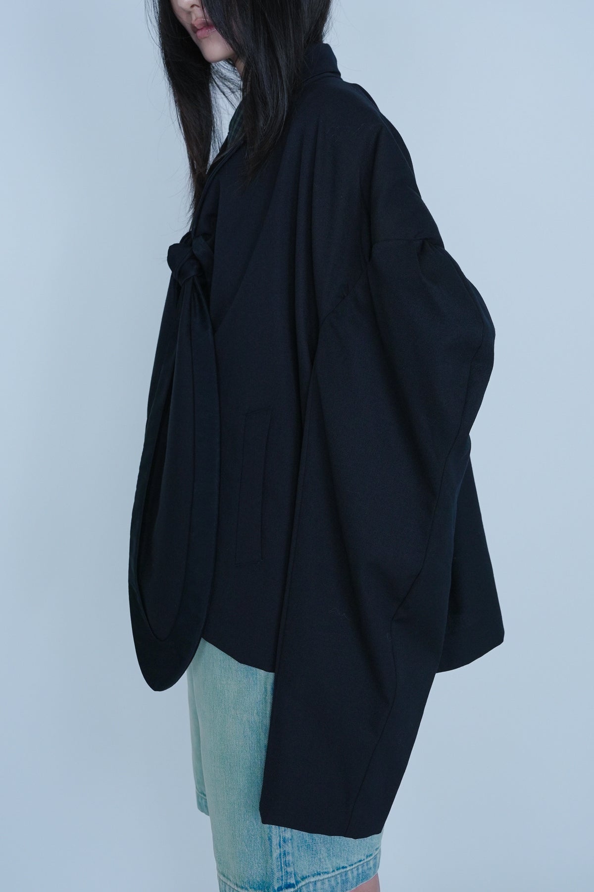 【SS27受注】Rabbit Collar Jacket / Black / MSS27JK01