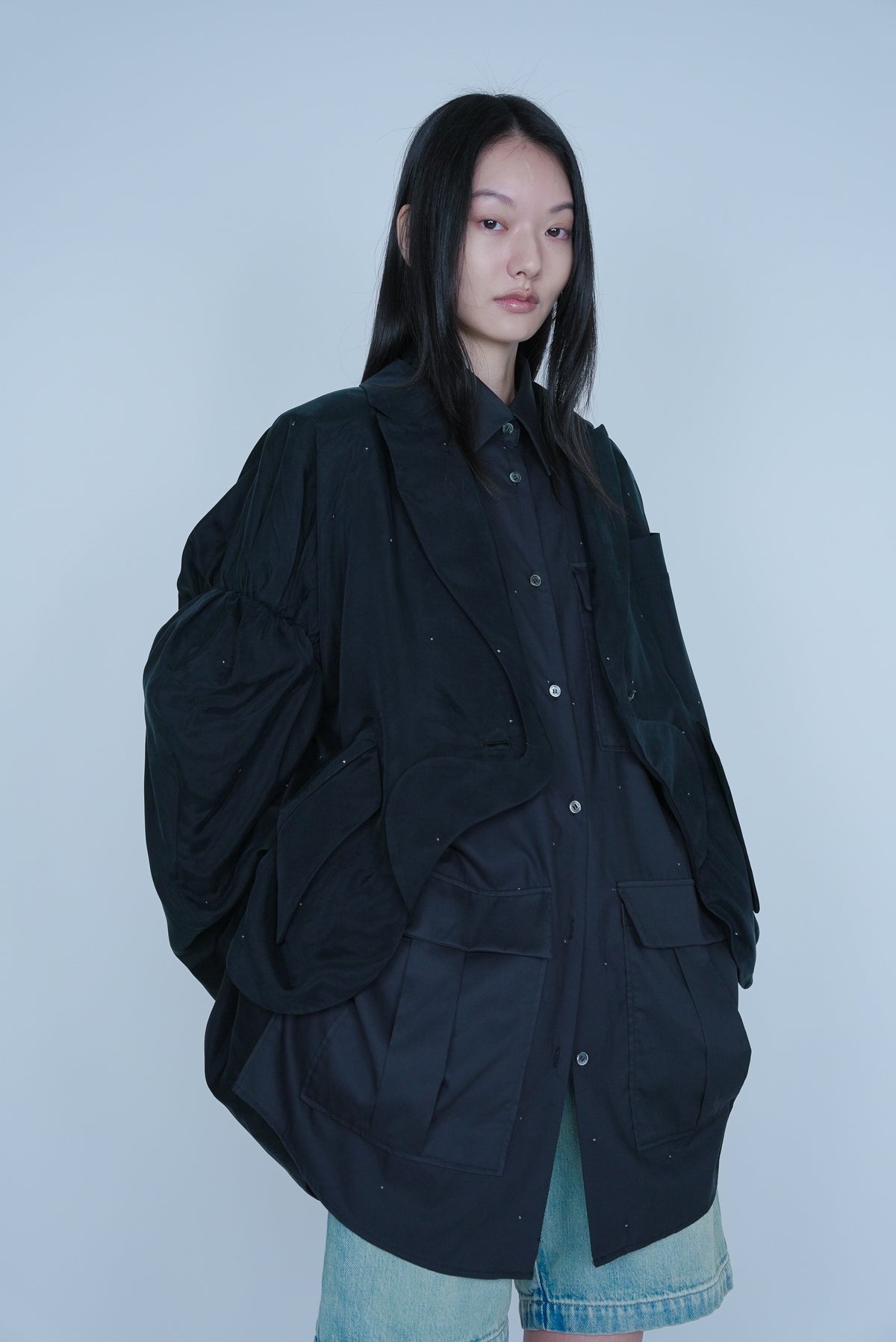[SS27 Order] Box Shirt / Black / MSS27B061