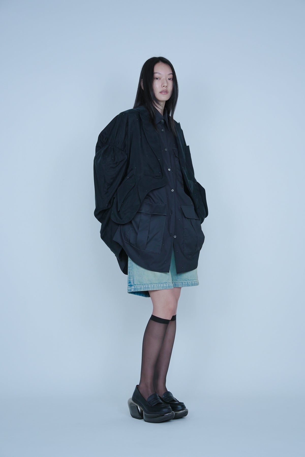 [SS27 Order] Box Shirt / Black / MSS27B061