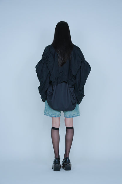 【SS27受注】Nami Collar Jacket / Black / MSS27JK031