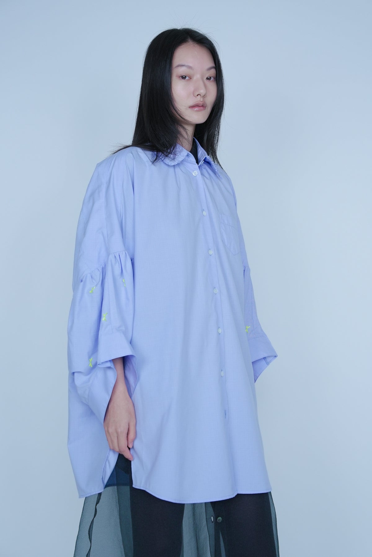 【SS27受注】Little Trick Shirt / Blue Check / MSS27B042