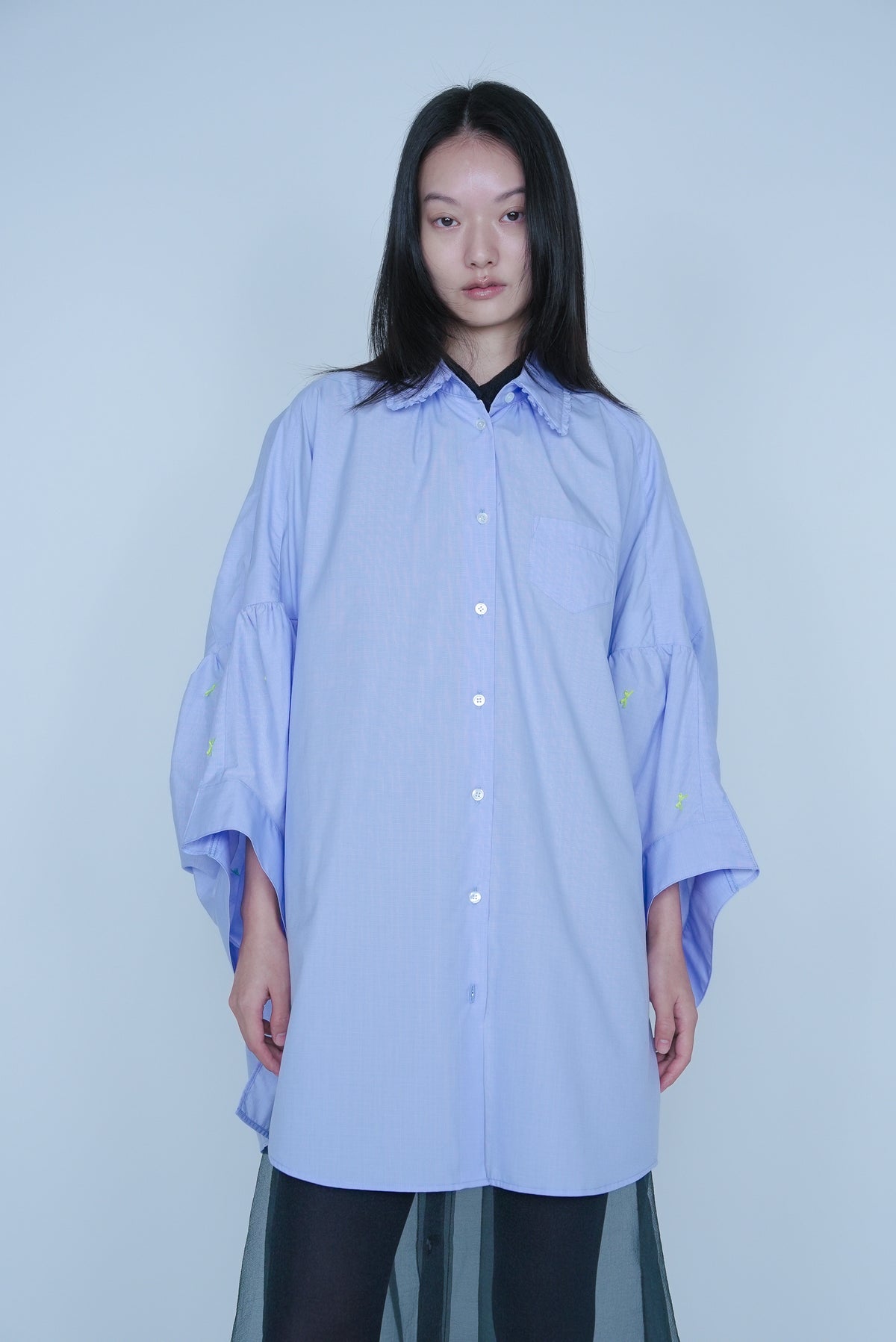 【SS27受注】Little Trick Shirt / Blue Check / MSS27B042
