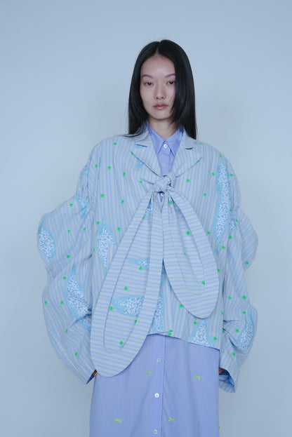 【SS27受注】Rabbit Collar Jacket / Blue / MSS27JK012