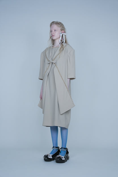 【SS27 Order】Wind Dress / Beige / JFSS27D03