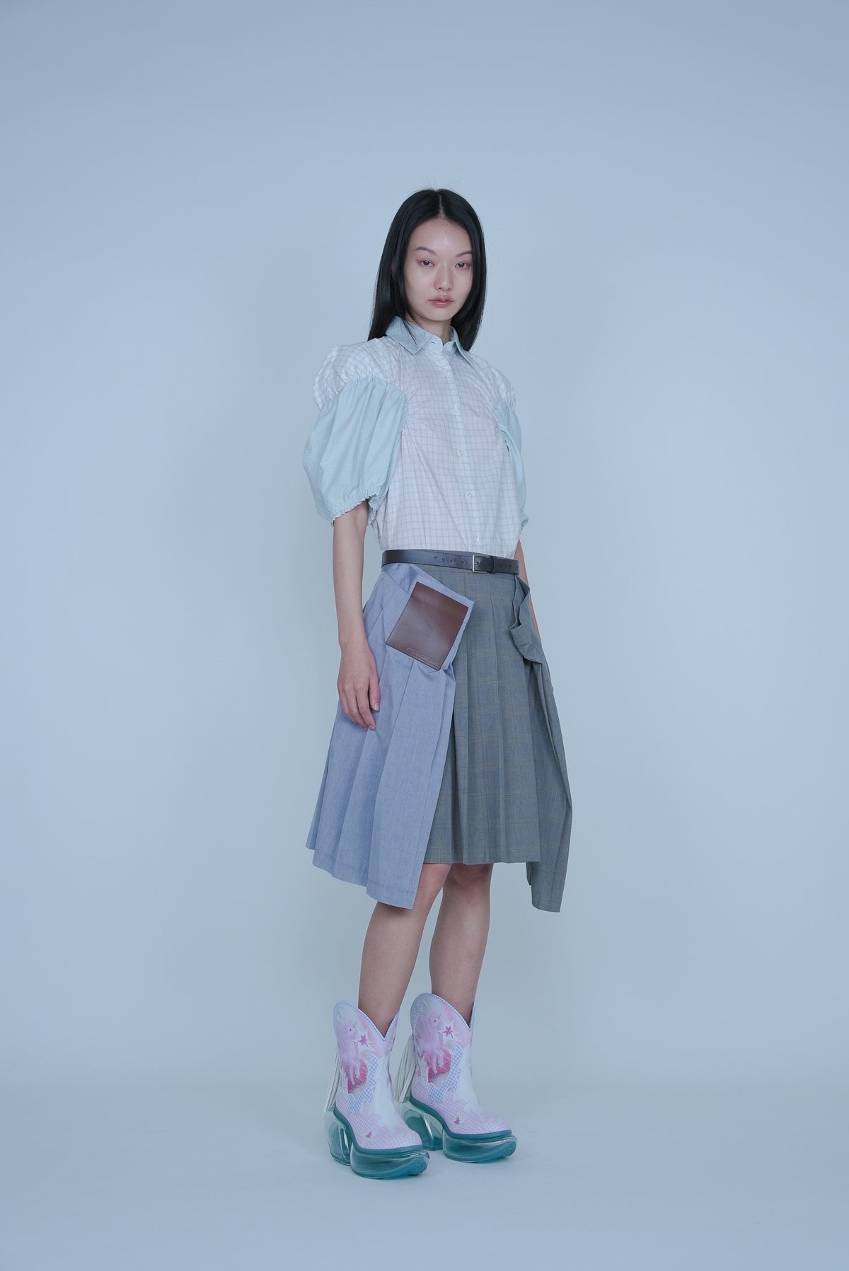[SS27 Order] Bug Pleats Skirt / Brown / MSS27S03