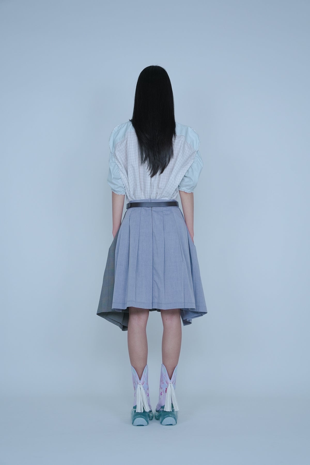 【SS27受注】Longline Puff Sleeve Shirt / Beige / MSS27B05