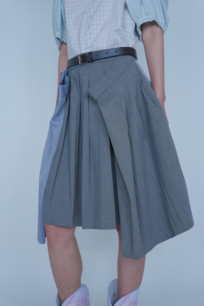 [SS27 Order] Bug Pleats Skirt / Brown / MSS27S03