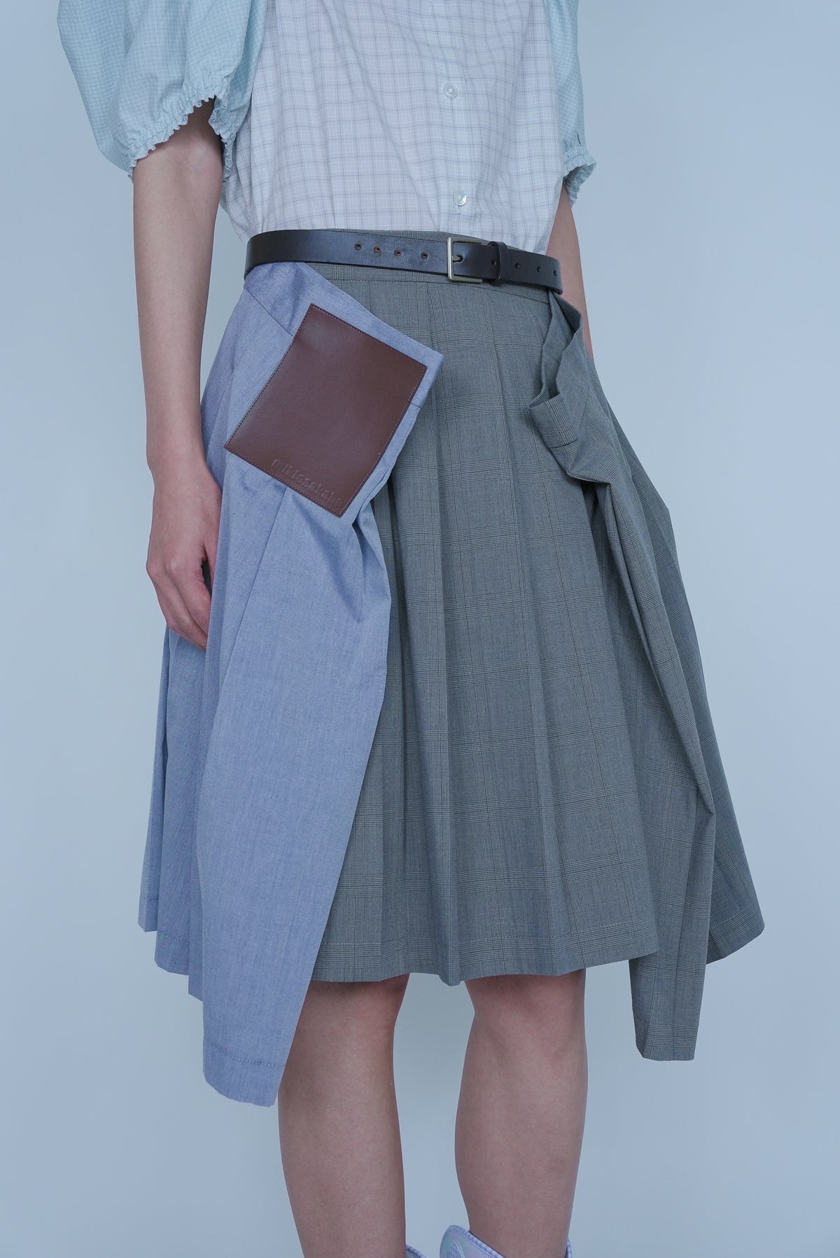 [SS27 Order] Bug Pleats Skirt / Brown / MSS27S03