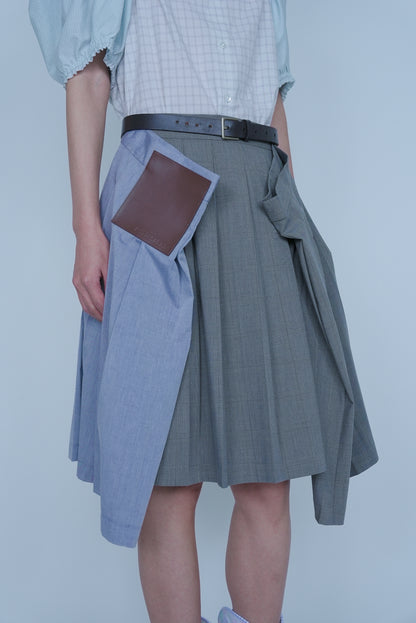 [SS27 Order] Bug Pleats Skirt / Brown / MSS27S03
