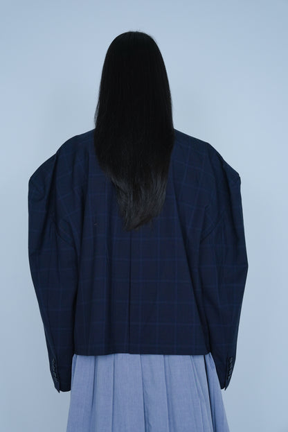 【SS27受注】High Back Slit Tailor / Navy / MSS27JK04