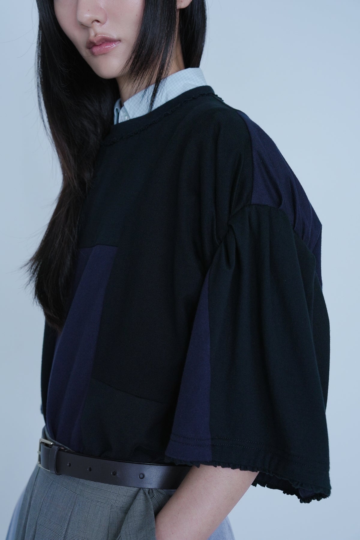 【SS27受注】Puzzle Panel T-Shirt / Black / MSS27T01