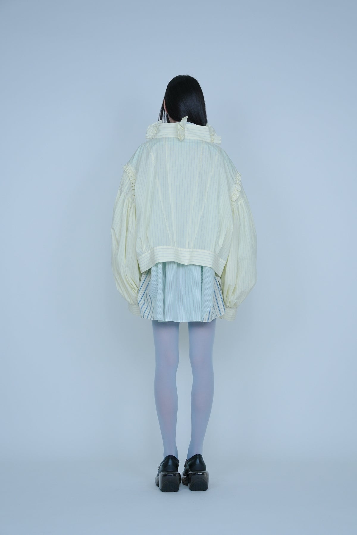 【SS27受注】Fine Pleated Blouse / Yellow / MSS27B03