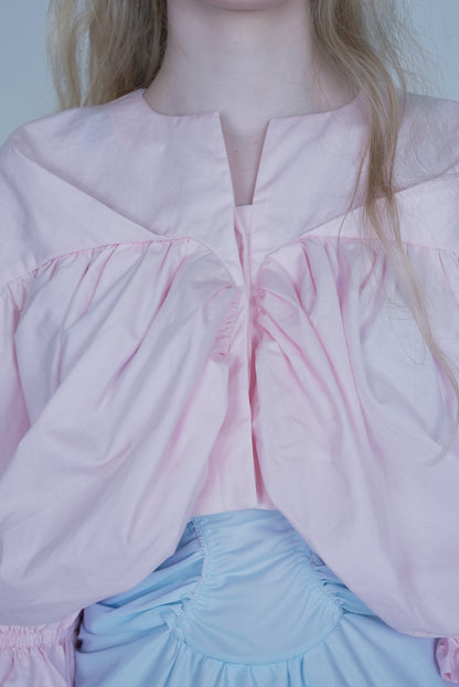 【SS27受注】High 5 Puff Blouse / Pink / JFSS27B021
