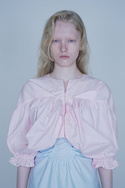 【SS27受注】High 5 Puff Blouse / Pink / JFSS27B021