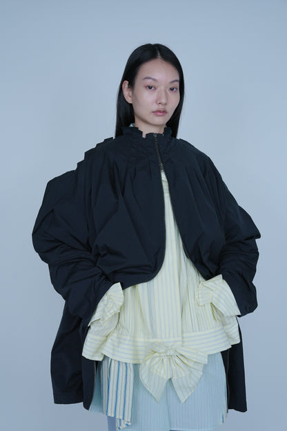 [SS27 Order] Peak-Tuck Jacket / Black / MSS27JK05