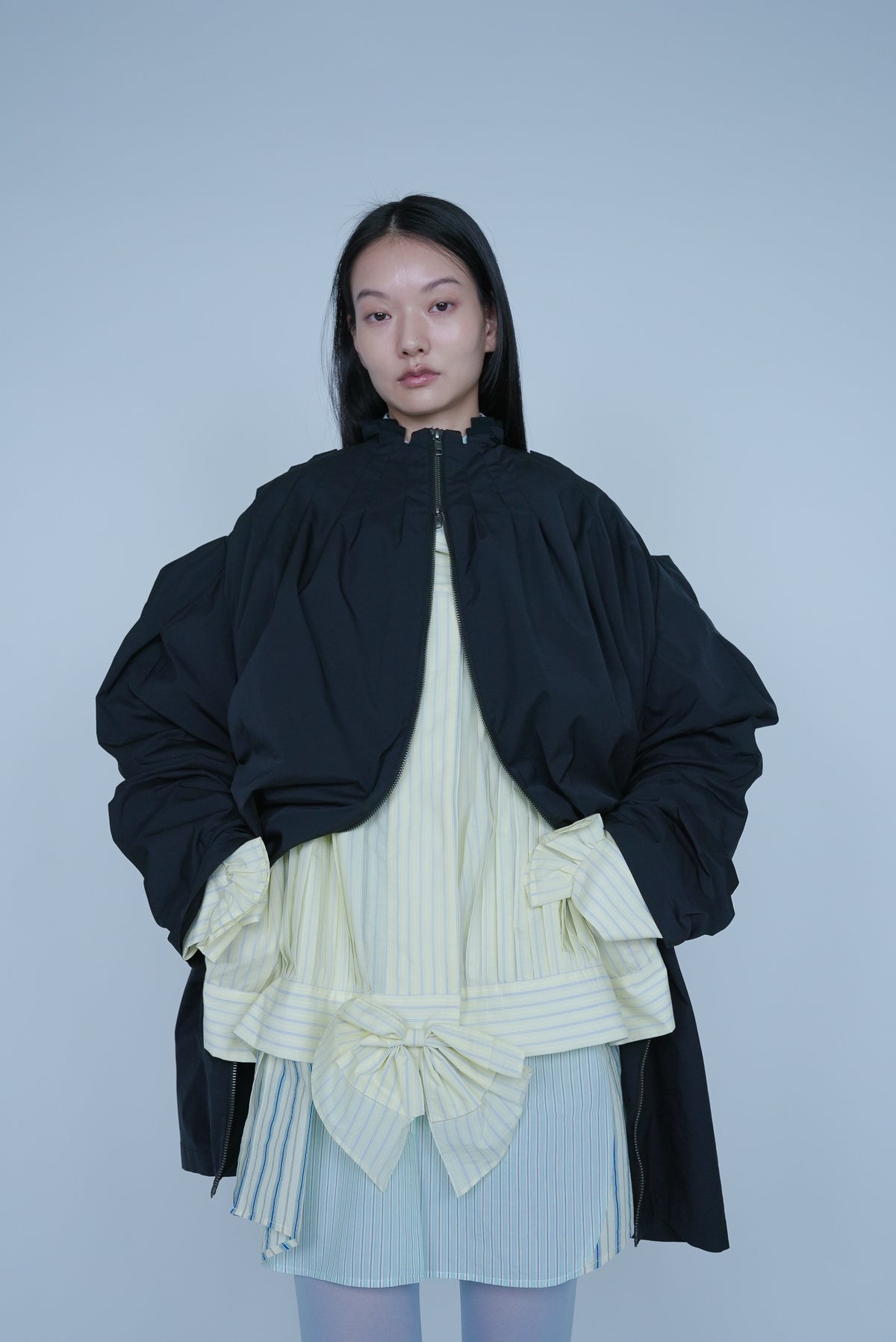 【SS27受注】Fine Pleated Blouse / Yellow / MSS27B03