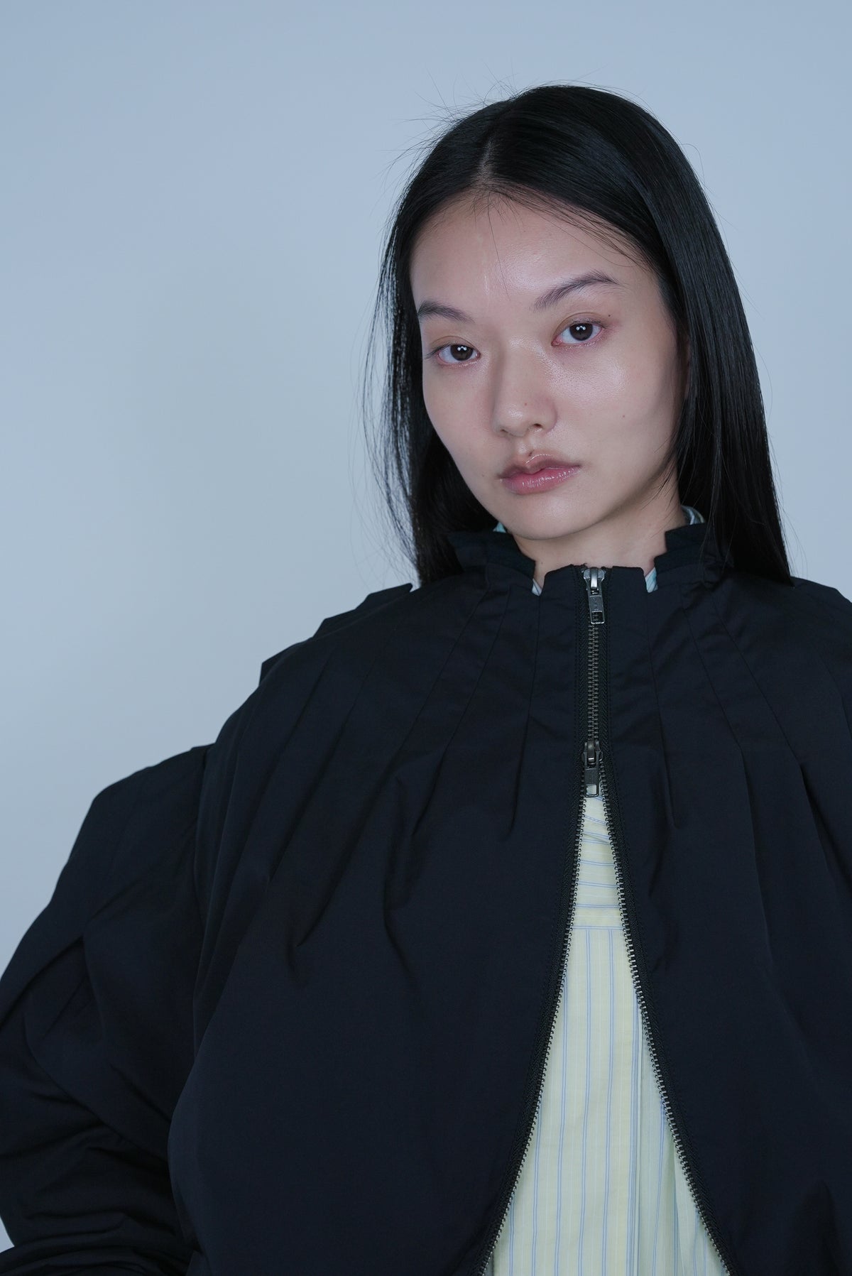[SS27 Order] Peak-Tuck Jacket / Black / MSS27JK05