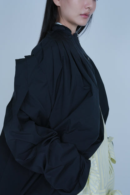 [SS27 Order] Peak-Tuck Jacket / Black / MSS27JK05