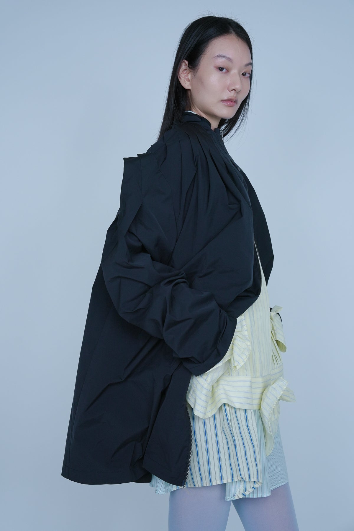 [SS27 Order] Peak-Tuck Jacket / Black / MSS27JK05