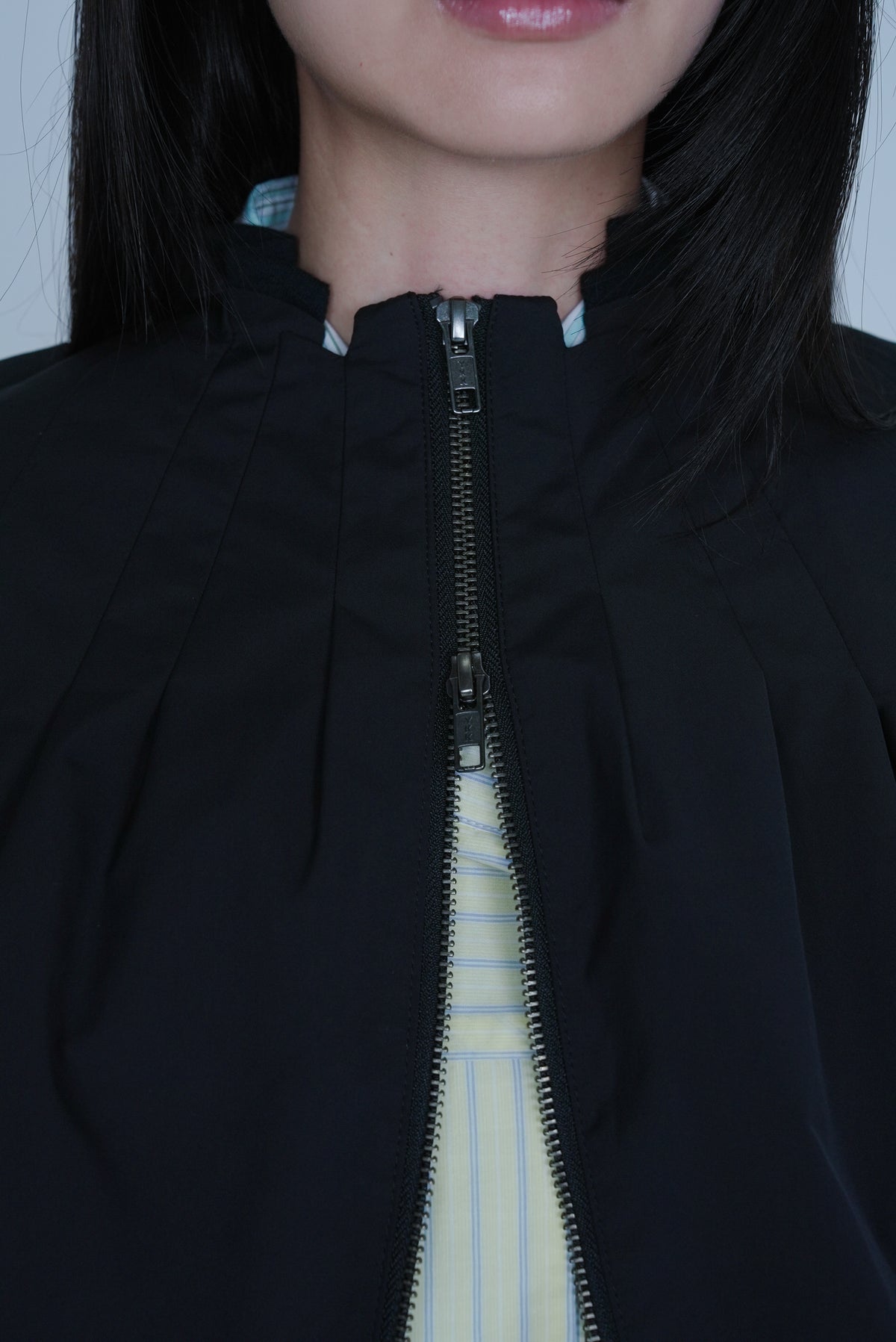 [SS27 Order] Peak-Tuck Jacket / Black / MSS27JK05