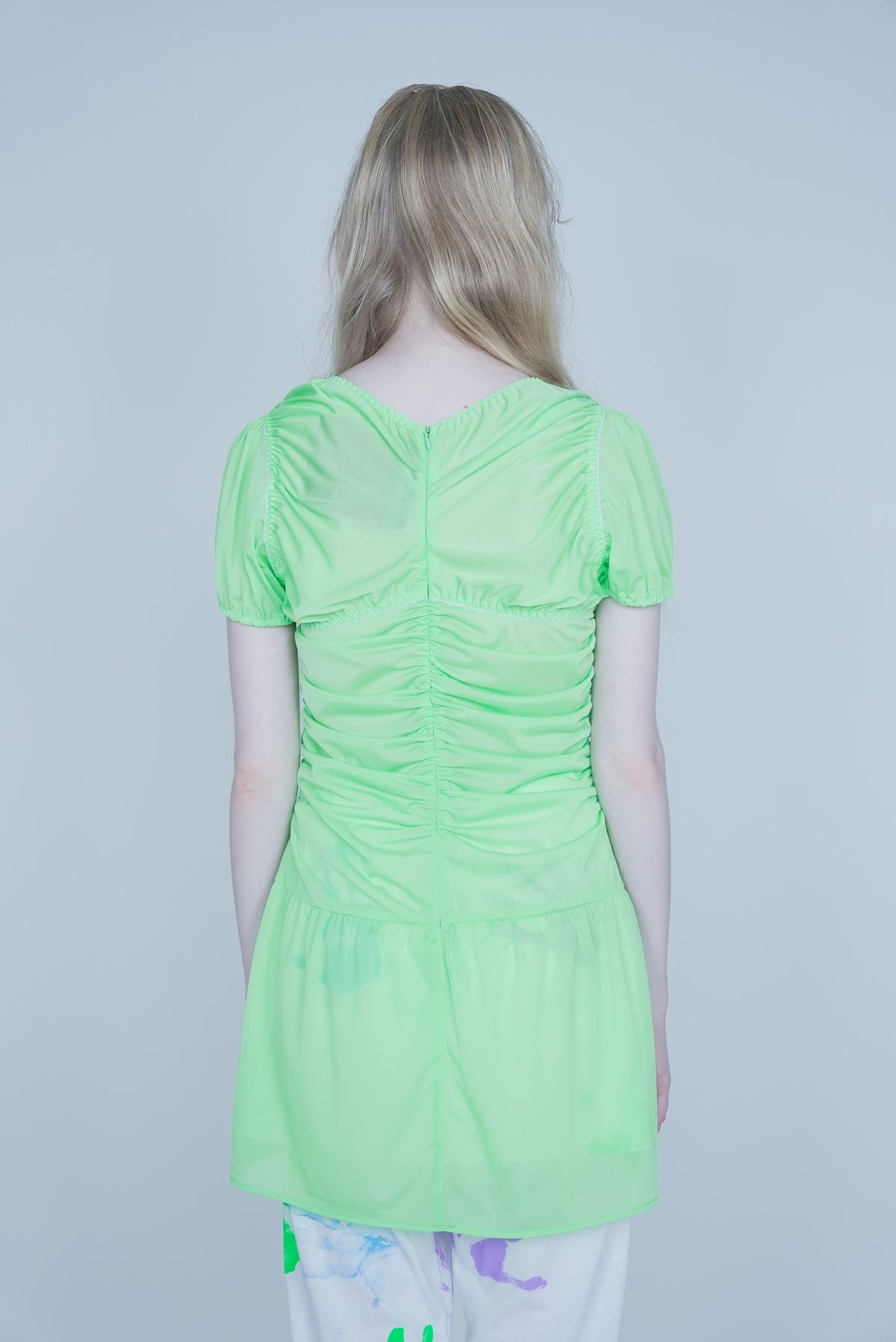 【SS27受注】Nickers Dress / Neon Green / JFSS27D04