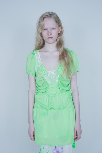 【SS27受注】Nickers Dress / Neon Green / JFSS27D04