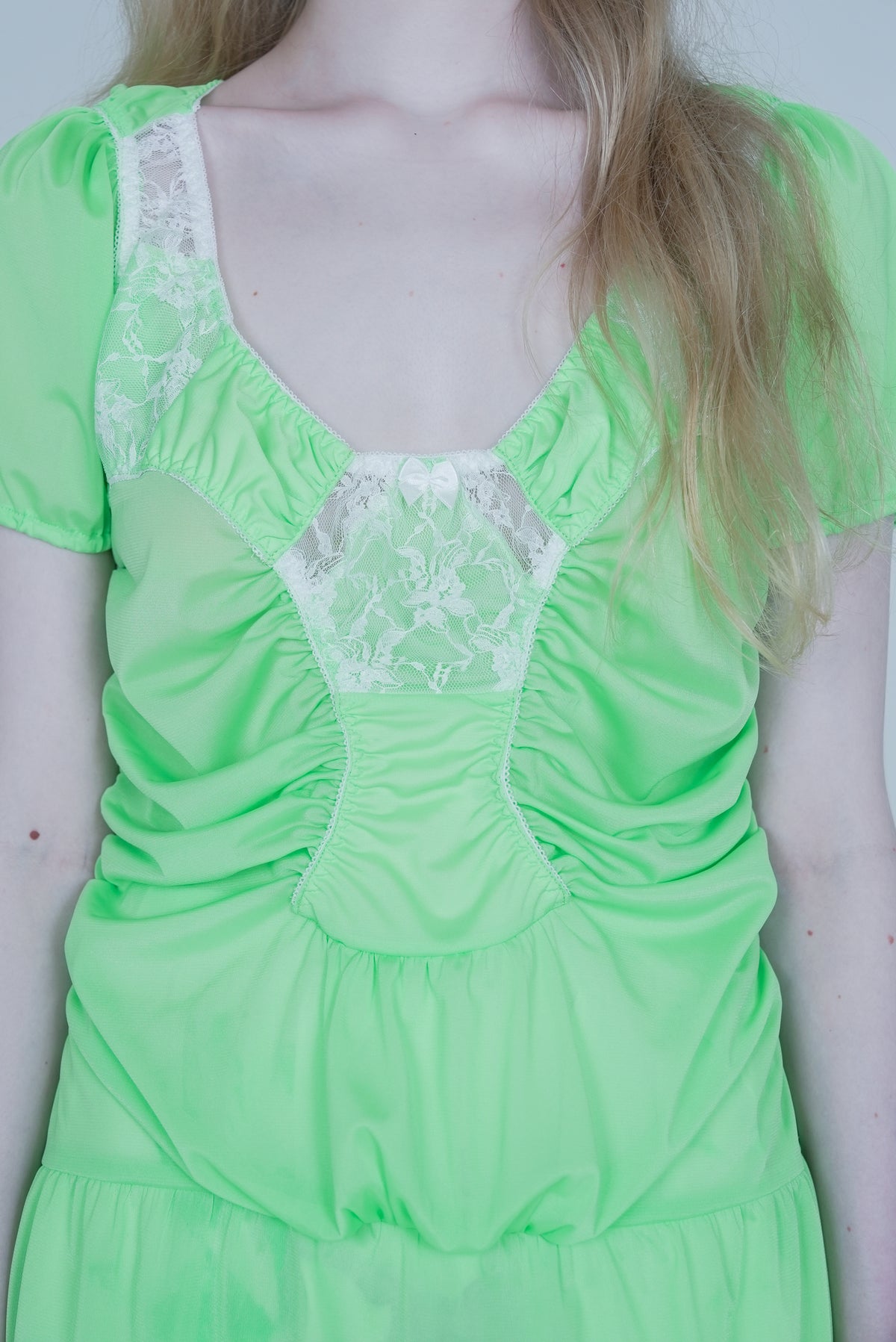 【SS27受注】Nickers Dress / Neon Green / JFSS27D04