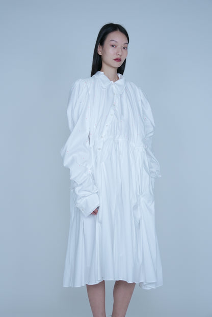 【SS27受注】Little Heart Windy Dress / White / MSS27D013