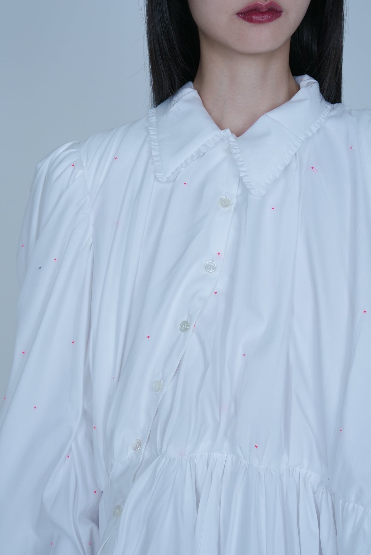 【SS27受注】Little Heart Windy Dress / White / MSS27D013