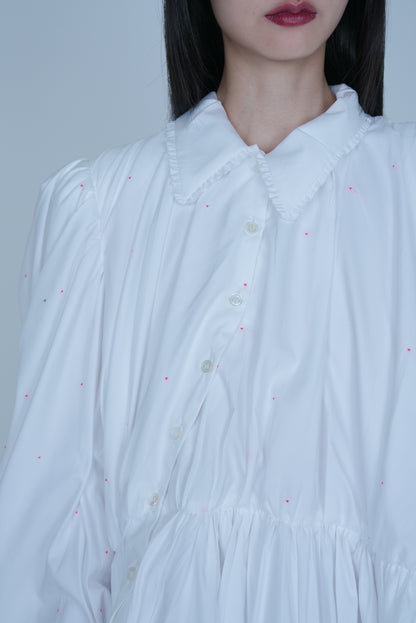 【SS27受注】Little Heart Windy Dress / White / MSS27D013