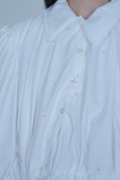 【SS27受注】Little Heart Windy Dress / White / MSS27D013