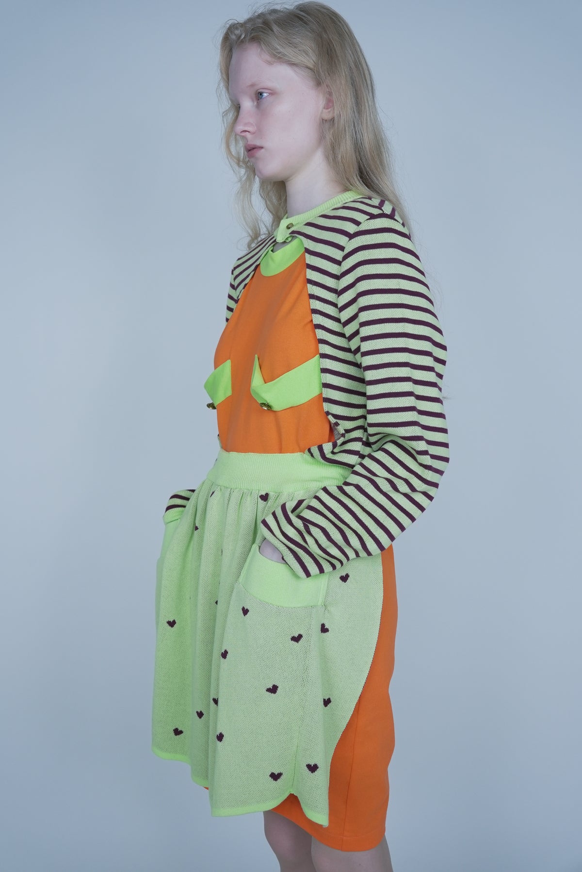 【SS27受注】Apron Knit / Lime / JFSS27K01