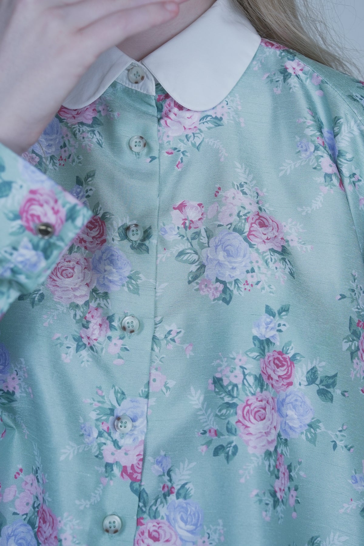 【SS27受注】Julianne Blouse / Green Tea / JFSS27B01