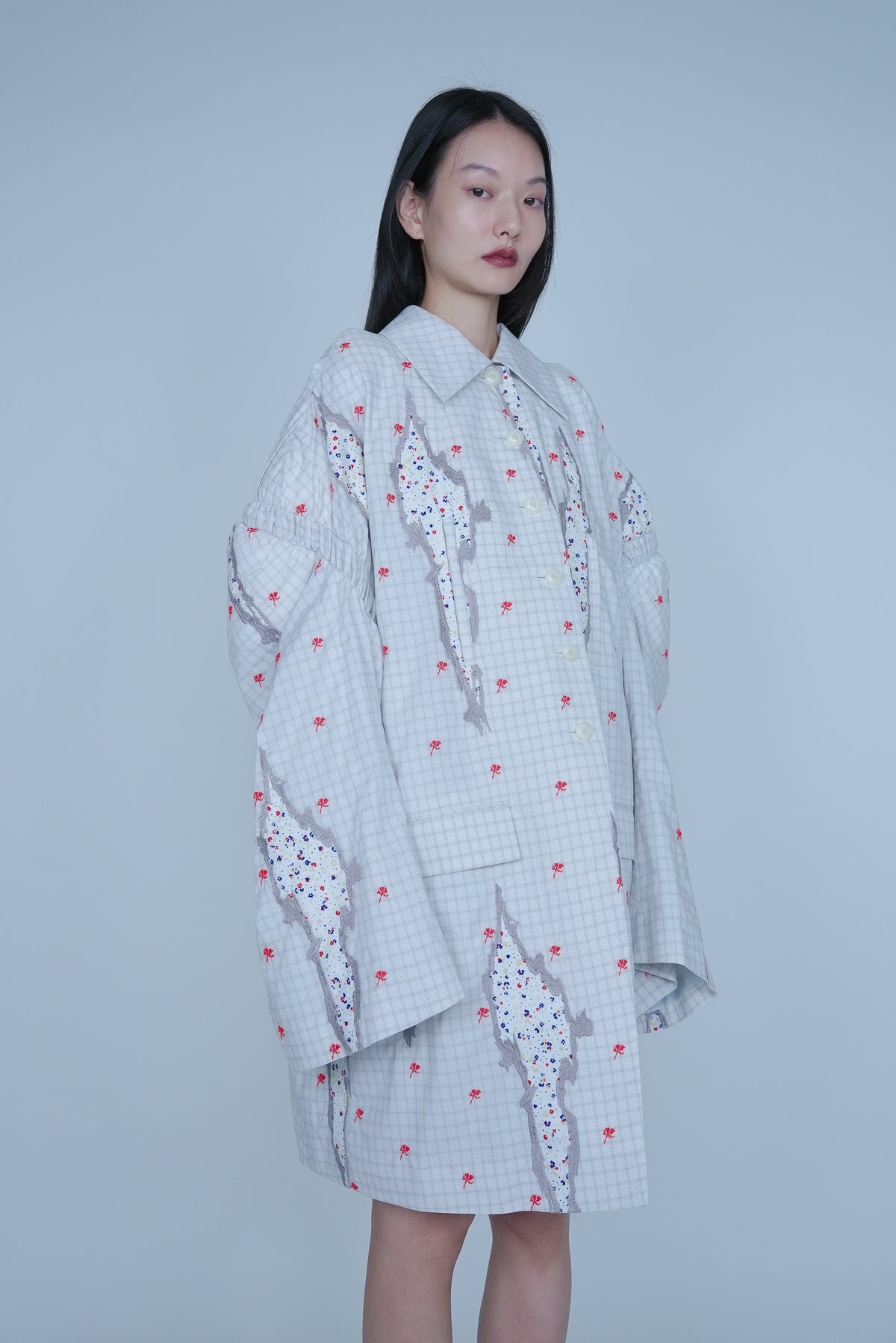 [SS27 Order] Double Puff Sleeve Coat / Beige / MSS27C031