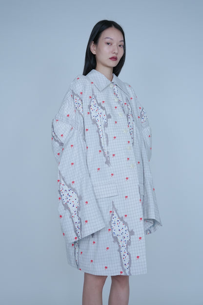 [SS27 Order] Double Puff Sleeve Coat / Beige / MSS27C031