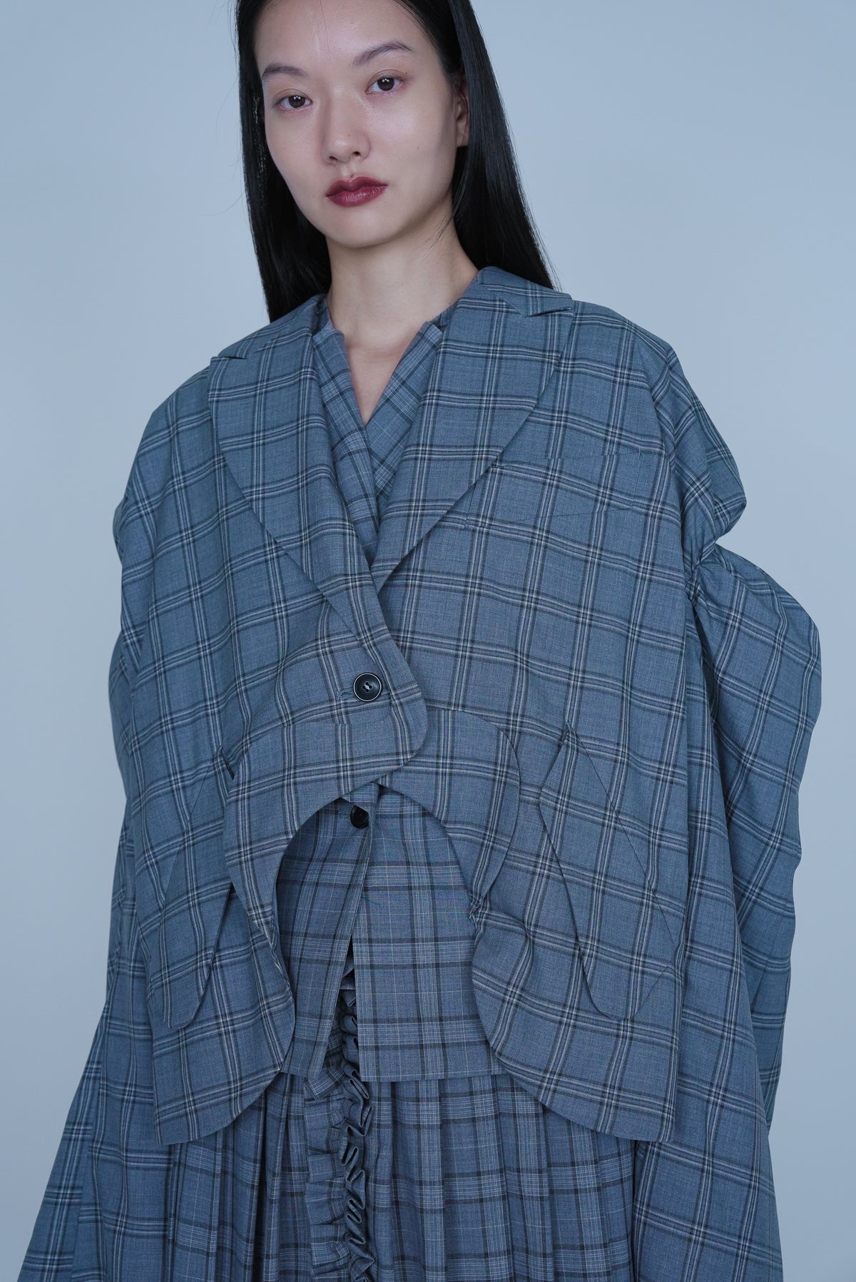 【SS27受注】Nami Collar Jacket / Gray / MSS27JK03