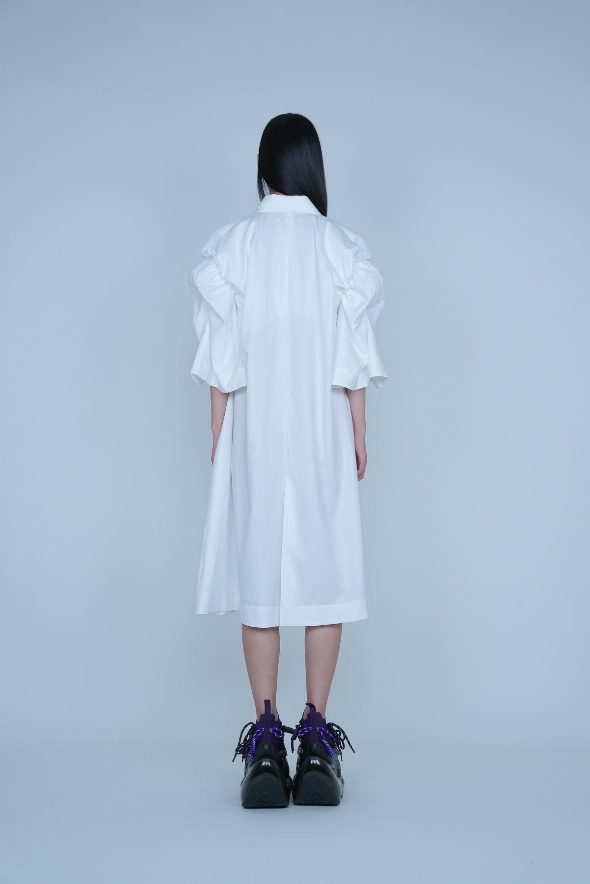 [SS27 Order] Ribbon Collar Coat / White / MSS27C04