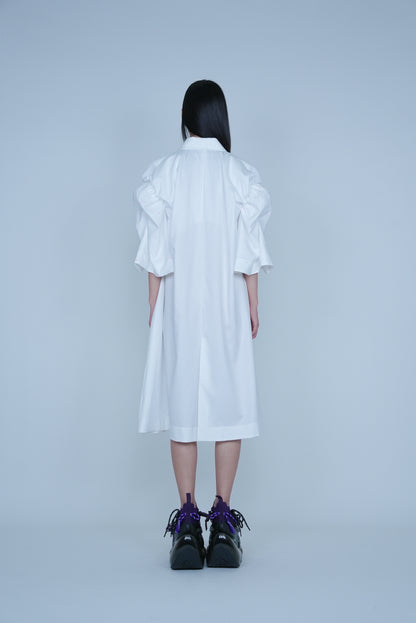 [SS27 Order] Ribbon Collar Coat / White / MSS27C04