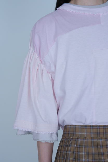 [SS27 Order] Puzzle Panel T-Shirt / Pink / MSS27T01