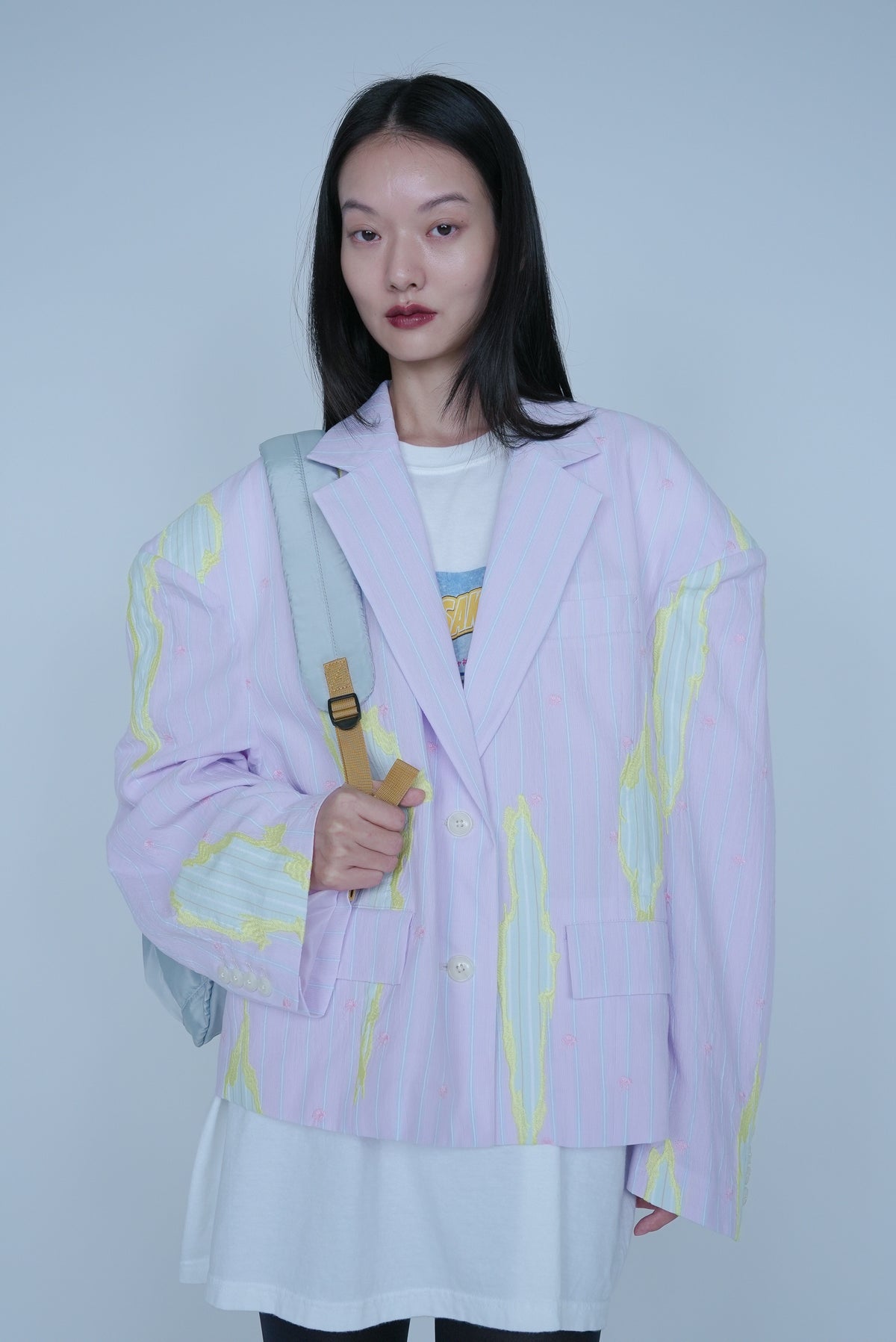 [SS27 Order] High Back Slit Tailor / Purple / MSS27JK041