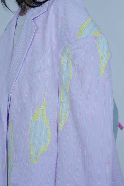 [SS27 Order] High Back Slit Tailor / Purple / MSS27JK041